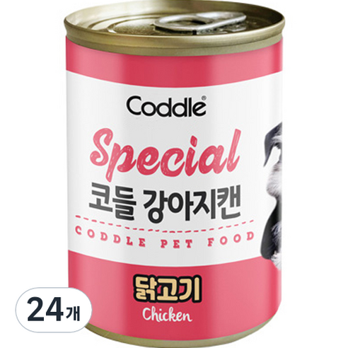 코들 강아지 캔, 닭고기, 400g, 24개