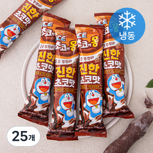 초코에몽 쭈쭈바 (냉동), 130ml, 1개입, 25개