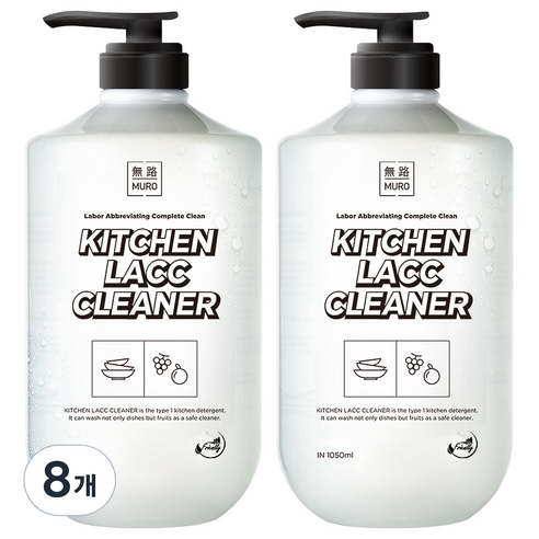무로 키친 락클리너 자몽향, 1050ml, 8개
