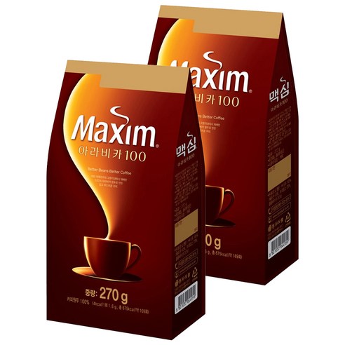 맥심 아라비카 100, 270g, 1개입, 2개
