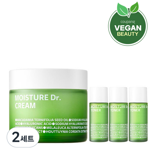 아이소이 모이스춰 장수진 수분 닥터 크림 70ml + 모이스춰 닥터 토너 8ml x 3p, 94ml, 2세트
