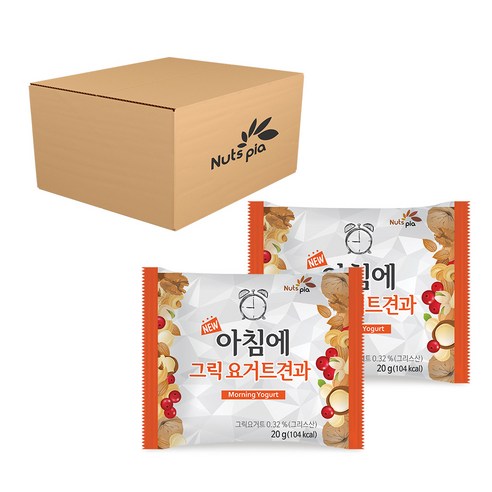 넛츠피아 뉴 아침에 그릭요거트 하루견과, 20g, 120개