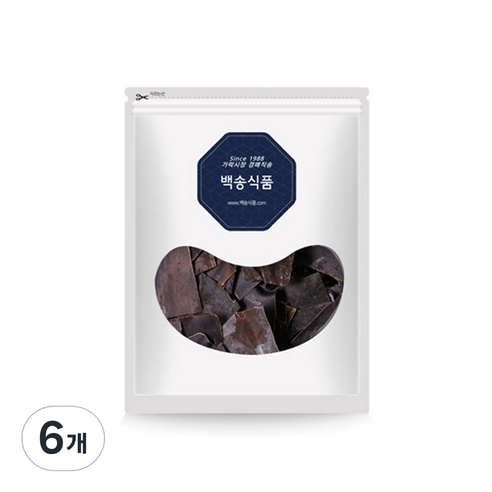 백송식품 완도산 자른 사각 다시마, 300g, 6개