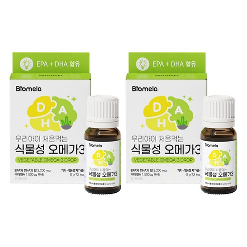 바이오메라 우리아이 처음 먹는 식물성 오메가3, 8g, 2개
