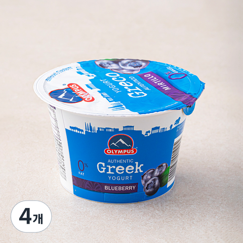 올림포스 블루베리 그릭요거트, 150g, 1개입, 4개