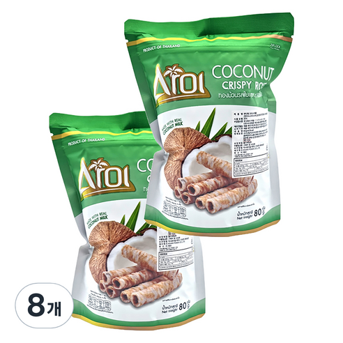 아로이 판단향 크리스피롤, 8개, 80g