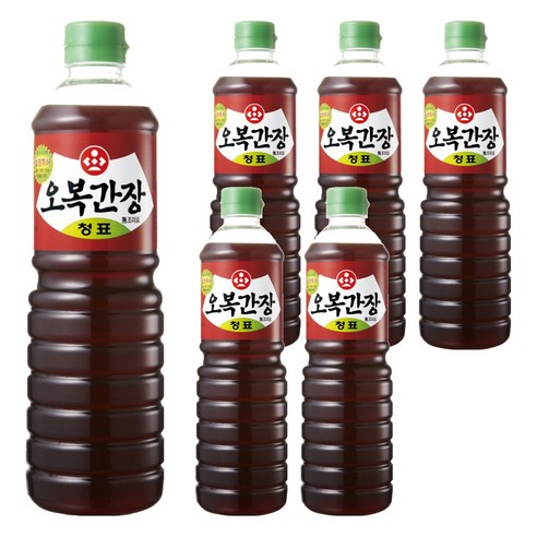 [오복] 오복간장 청표, 900ml, 6개