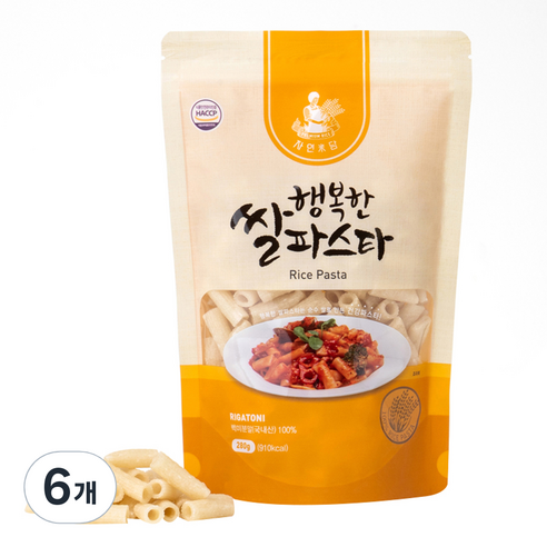 자연미담 행복한 쌀파스타, 280g, 6개