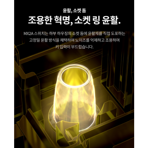 정숙함과 타건감의 완벽한 조화, 키크론 Cherry MX2A 저소음적축 키보드