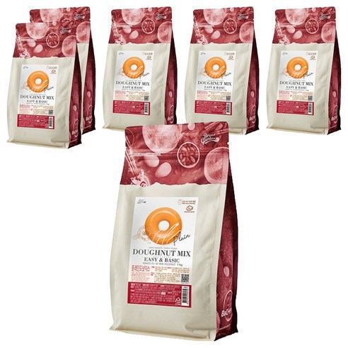 브레드가든 플레인도넛믹스, 1kg, 6개