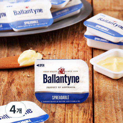 Ballantyne 스프레더블 버터 20입, 140g, 4개