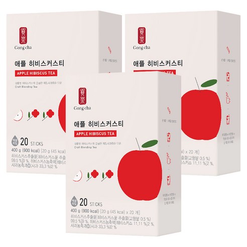 공차 애플히비스커스티, 20g, 20개입, 3개
