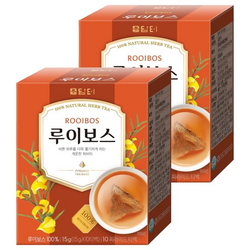 담터 삼각티백 루이보스 차, 1.5g, 10개입, 2개