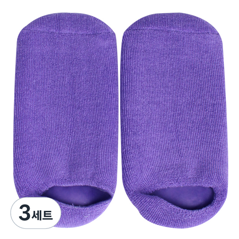 풋인솔 각질관리 발바닥 보습양말, 3세트