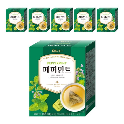 담터 페퍼민트 티백, 0.8g, 10개입, 6개