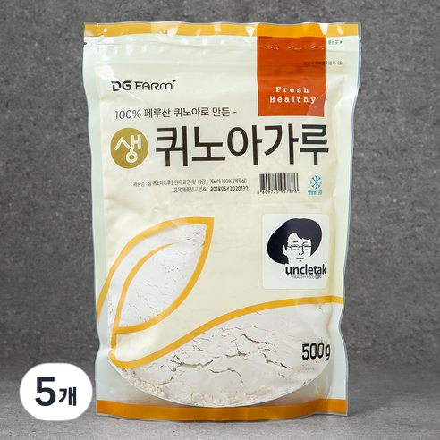 엉클탁 페루산 생 퀴노아 가루, 500g, 5개