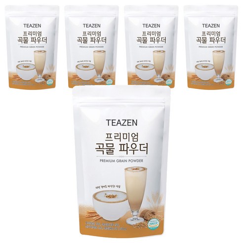 티젠 프리미엄 곡물 파우더, 1개입, 5개, 500g