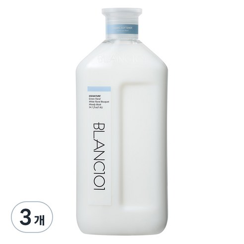 블랑101 고농축 유아섬유유연제 시그니처향 본품, 1.6L, 3개