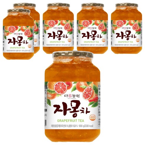 다농원 자몽차, 1kg, 6개