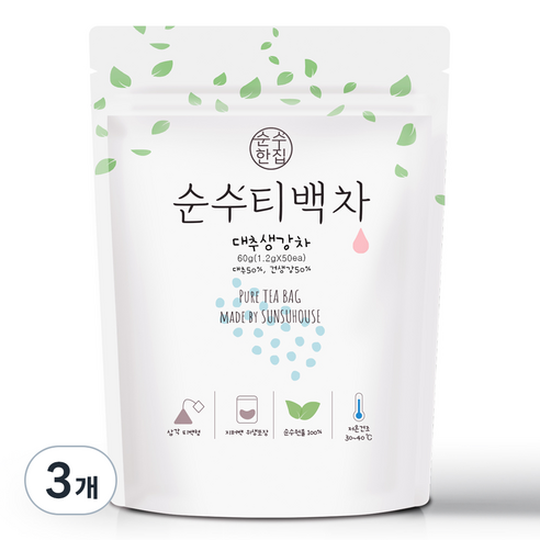 순수한집 대추생강차, 1.2g, 50개입, 3개