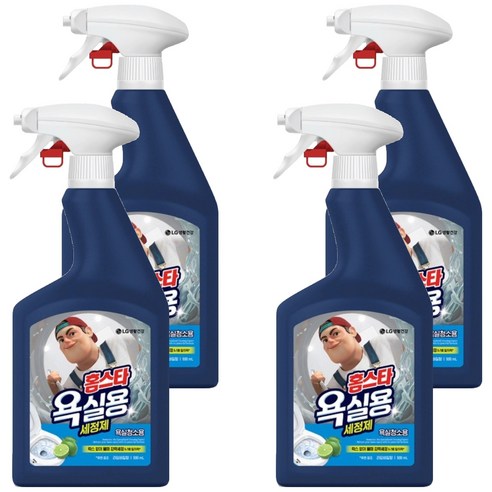 홈스타 욕실용 세정제 라임바질향, 900ml, 4개