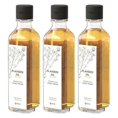 청양식품 참 좋은 아마씨유, 180ml, 3개