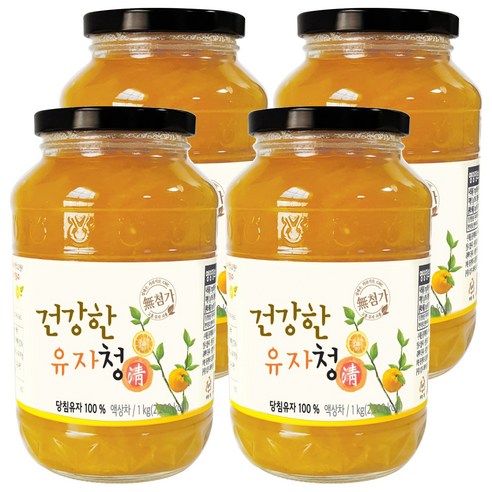 다온웰 건강한 유자청, 1kg, 4개