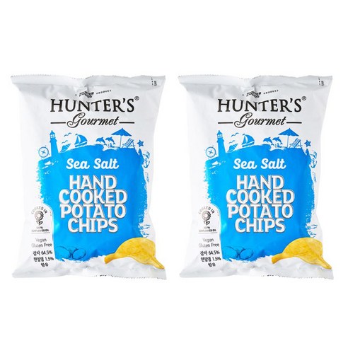 헌터스고메 씨솔트 포테이토칩, 125g, 2개
