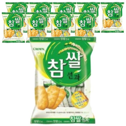 크라운 참쌀선과, 115g, 10개