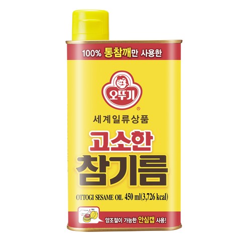 오뚜기 고소한 참기름 캔, 1.5L, 1개