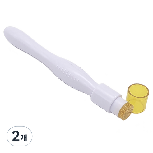 리프티 더마스탬프 40핀 MTS 홈케어 미용기기 0.25mm, 주황색, 2개