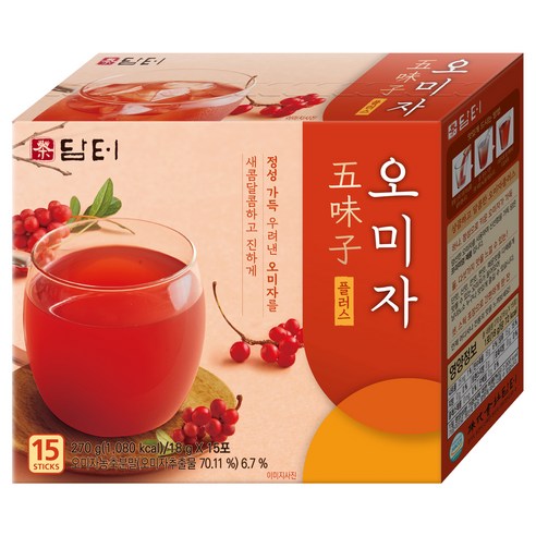 캔디사은품 + 담터 오미자 플러스 18g x 15포, 270g, 1개