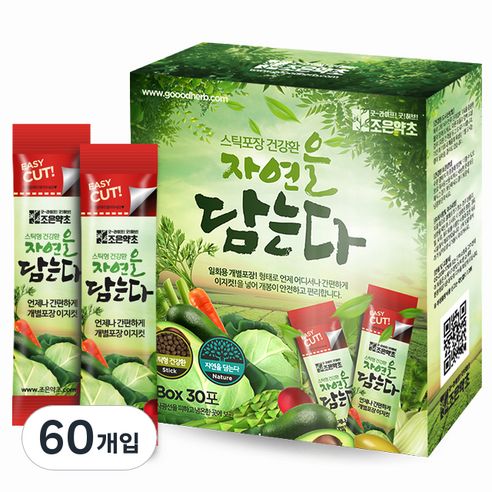 굿허브 조은약초 자연을 담는다 스틱형 생강환, 90g, 2개입