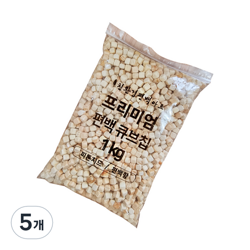 편백아트 프리미엄 편백 큐브칩 촉감각완구 9~10mm 1kg, 5개