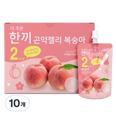 더존건강 더조은 한끼곤약젤리 복숭아 10개입, 100개