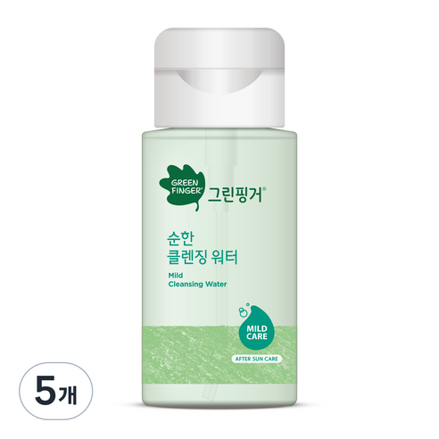 유아용 그린핑거 순한 클렌징 워터, 5개, 200ml