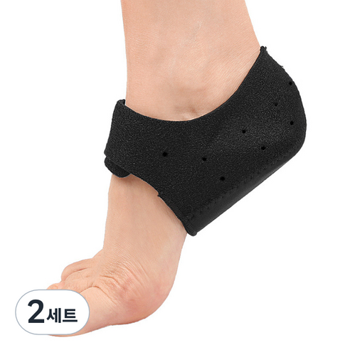 살림여왕 뒤꿈치 보호 패드 쿠션 블랙 2p 세트, 2세트