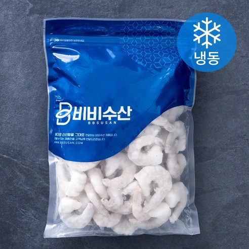 오션스글로벌 비비수산 흰다리 생새우살 2개입 (냉동), 400g(미니, 91/120), 1봉