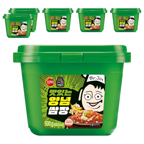 진미 맛있는 양념쌈장, 500g, 6개