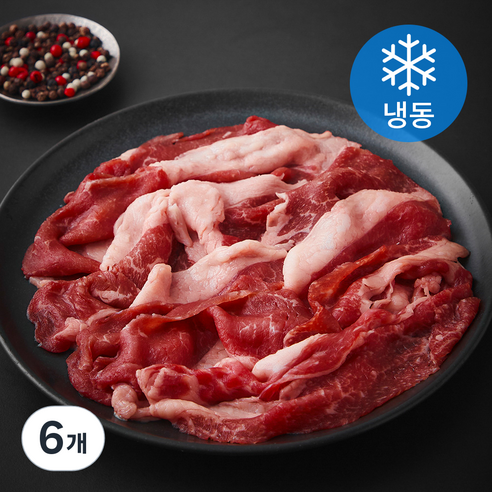 레커컷 호주산 차돌양지 구이용 (냉동), 6개, 200g