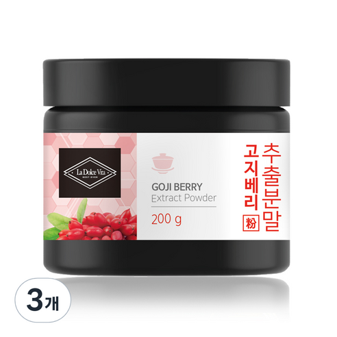 라돌체비타 고지베리 구기자 추출분말, 3개, 200g