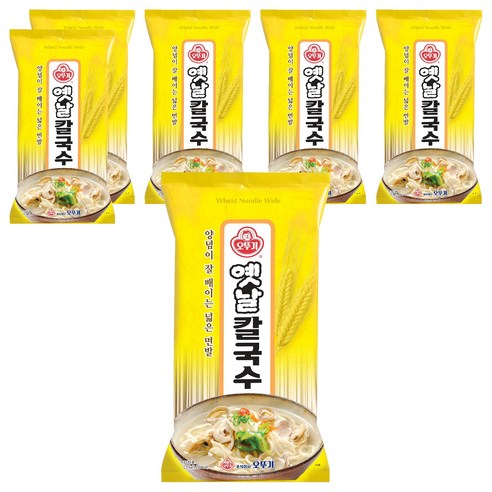 오뚜기옛날 칼국수, 1.5kg, 6개