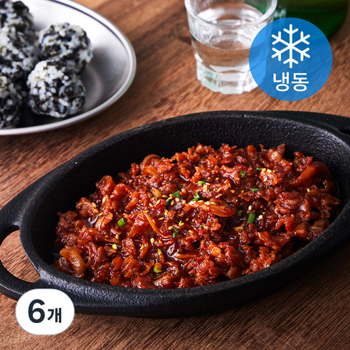 꾸버가 오돌뼈볶음 (냉동), 250g, 6개