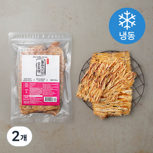 신한성식품 철판구이 오징어 (냉동), 200g, 2개