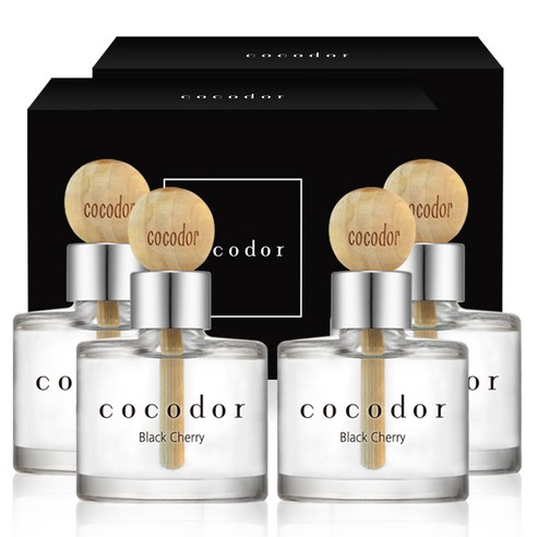 코코도르 우드볼 차량용디퓨저 50ml 2개입, 블랙체리, 2세트