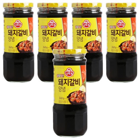 오뚜기 돼지갈비 양념, 240g, 5개