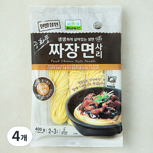 칠갑농산 짜장면 사리, 400g, 4개