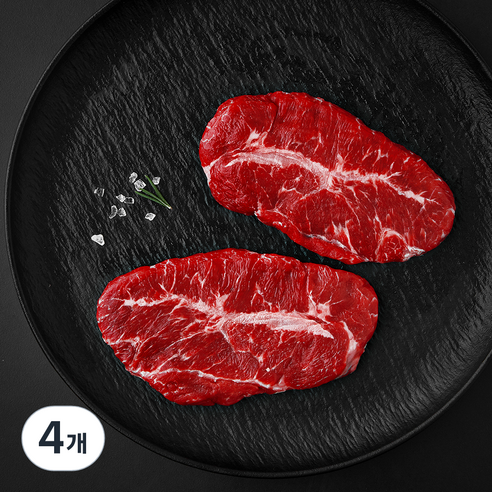 CAB인증 미국산 앵거스 부채살 구이용 (냉장), 300g, 4개