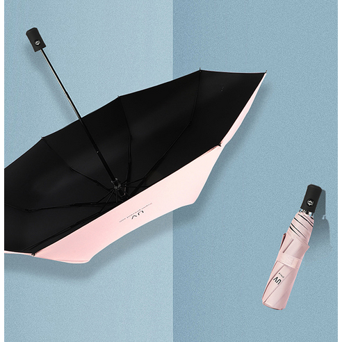 두발로 암막 접이식 3단 자동 우산 양산