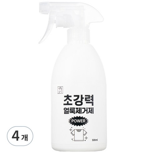 생활공식 초강력 파워 얼룩제거제, 500ml, 4개